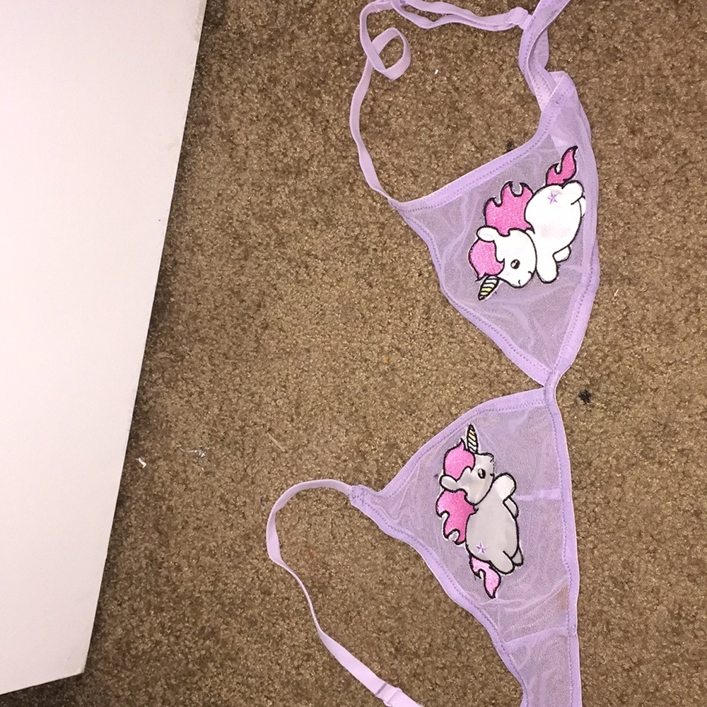 Unicorn lilac mesh bra